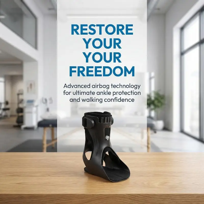 Orthosis Drop Foot Brace Adjustable Buckle Comfortable Ankle Support for Sports Injury and Foot Drop Rehab