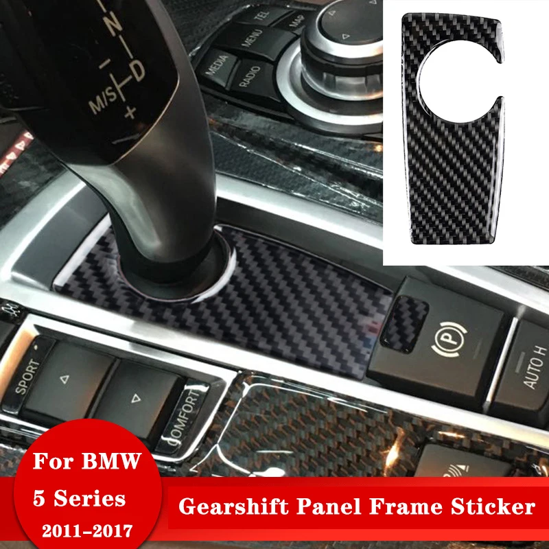 

Carbon Fiber Refit Car Gearshift Panel Frame Sticker Auto Gear Shift Panel Cover Decal For BMW F10 F11 F25 F26 F07 5Series X3 X4