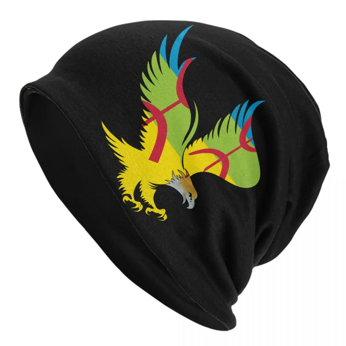 Custom Amazigh Flag Eagle Soaring Patriotic Bonnet Hat Knit Hats Unisex Adult Tifinagh Berber Proud Winter Skullies Beanies Caps