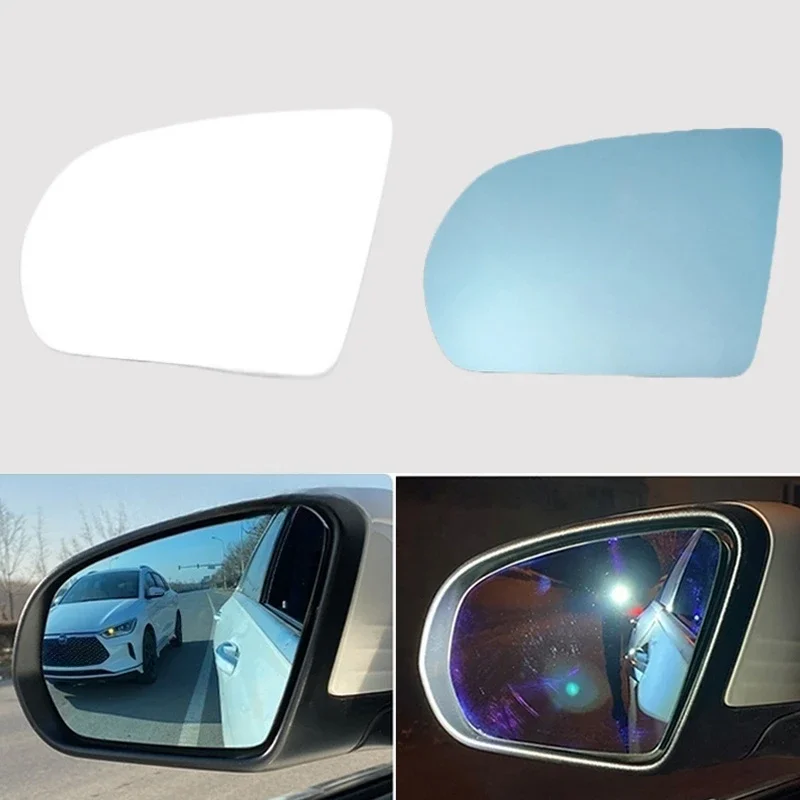 For BYD Atto 3 Yuan Plus 2022-2023 Wing Door Side Rearview Mirror White Blue Wide Angle Heated Glass Lens With Heating