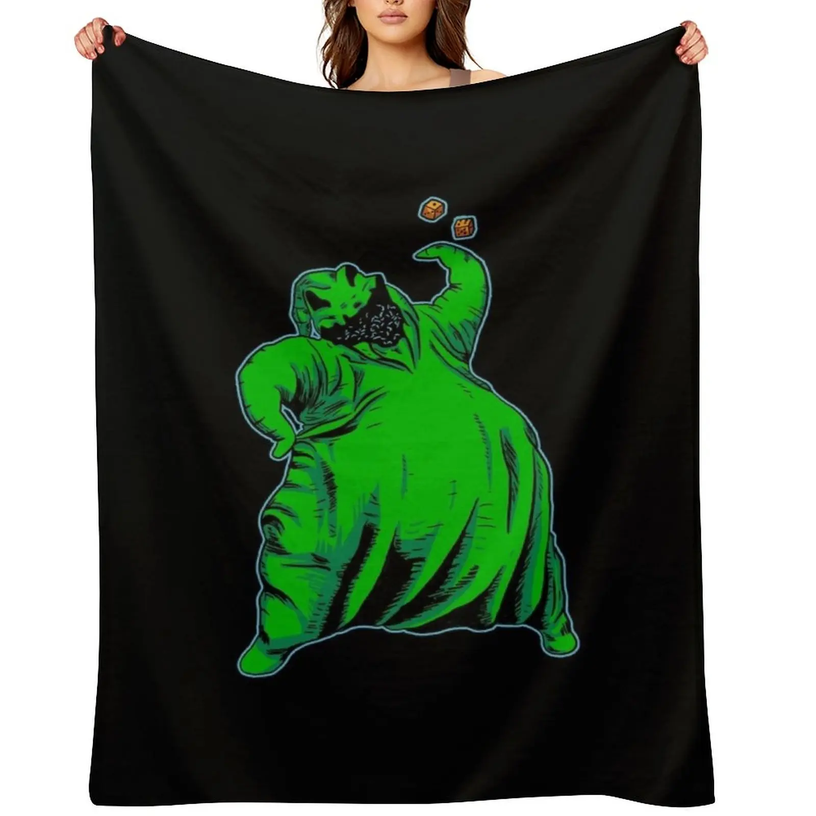 

Oogie Boogie Throw Blanket cosplay anime Soft Plush Plaid warm winter Soft Blankets