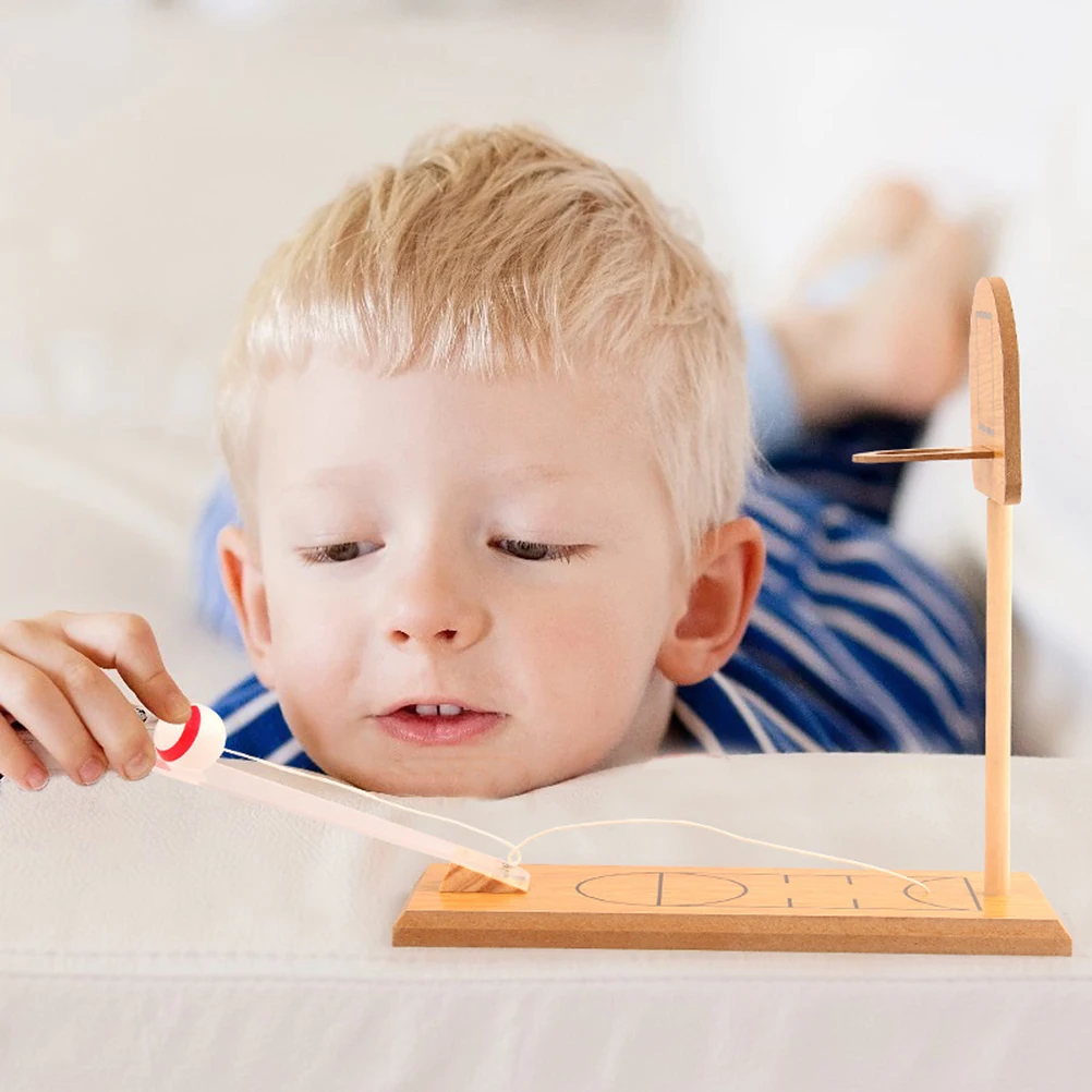 

Wooden Shooting Machine for Mini Tabletop Finger Strength Hand Eye Coordination Eco-Friendly Kids Learning Educational