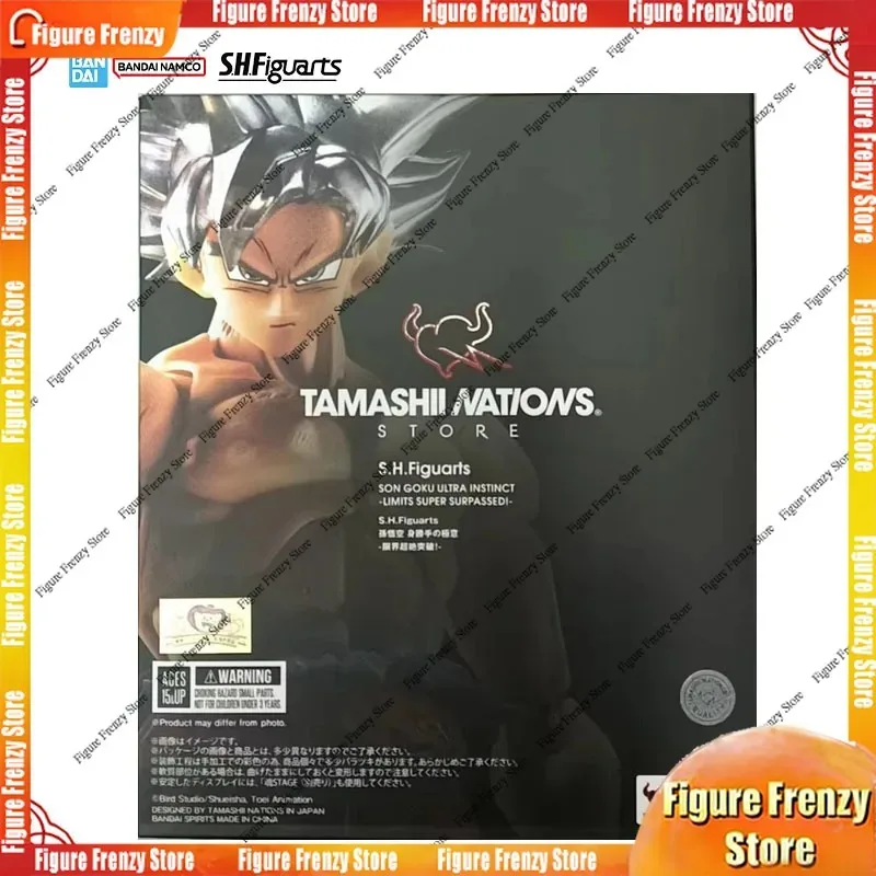 

Genuine Bandai Dragon Ball Model Kit SHF Son Goku Ultra Instinct Limits Super Surpassed Anime Action Figure Collection Mode Toys