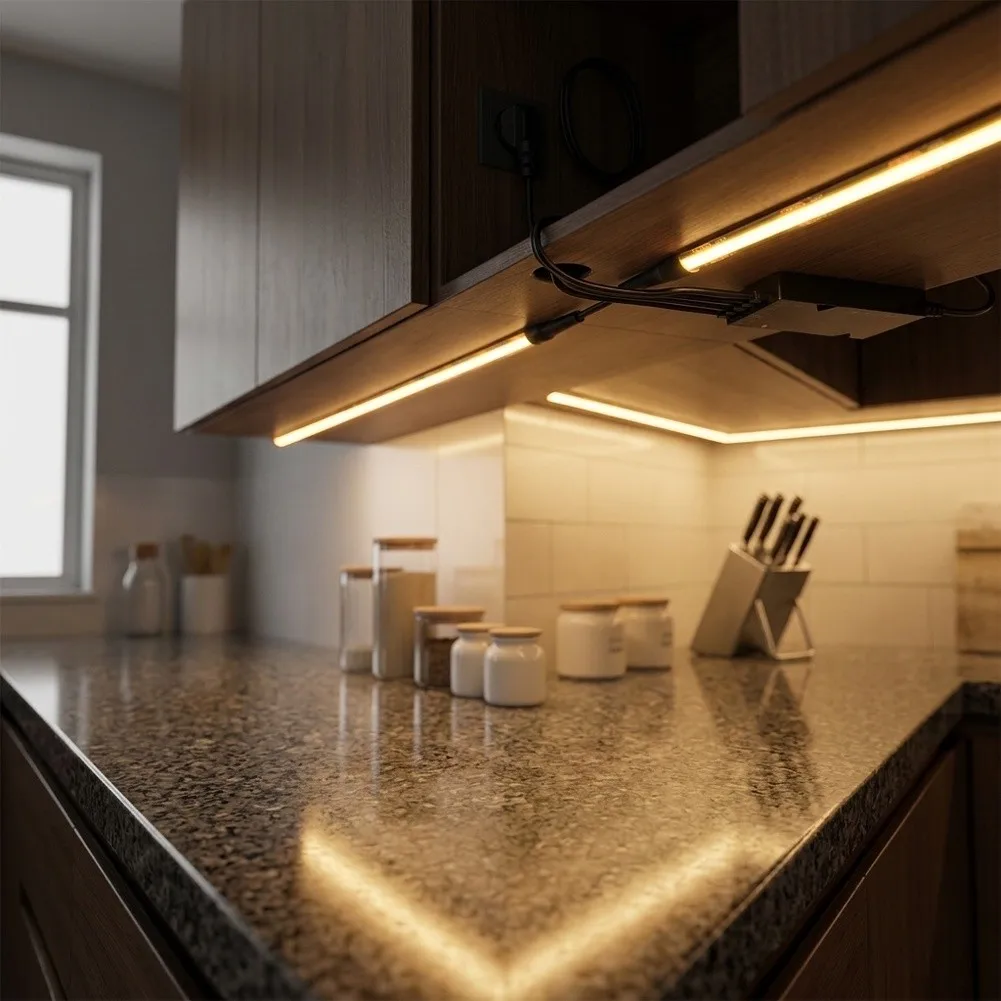 12V COB LED Light Strip 2M For Touch Dimming Warm White 3000K For Cabinet Closet Shelf Wood Glass For Lighting Kit