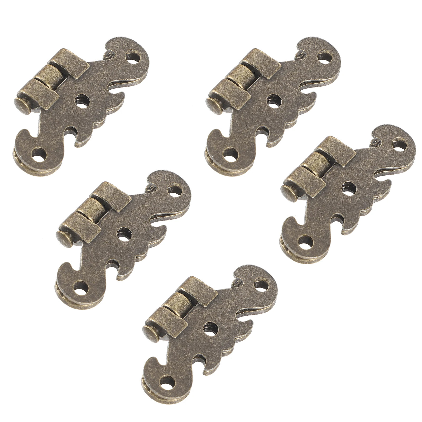 

5Pcs Retro Vintage Metal Hinges Cabinet Door Replacement Heavy Duty Furniture Hinges for Wooden Boxes Smooth Action