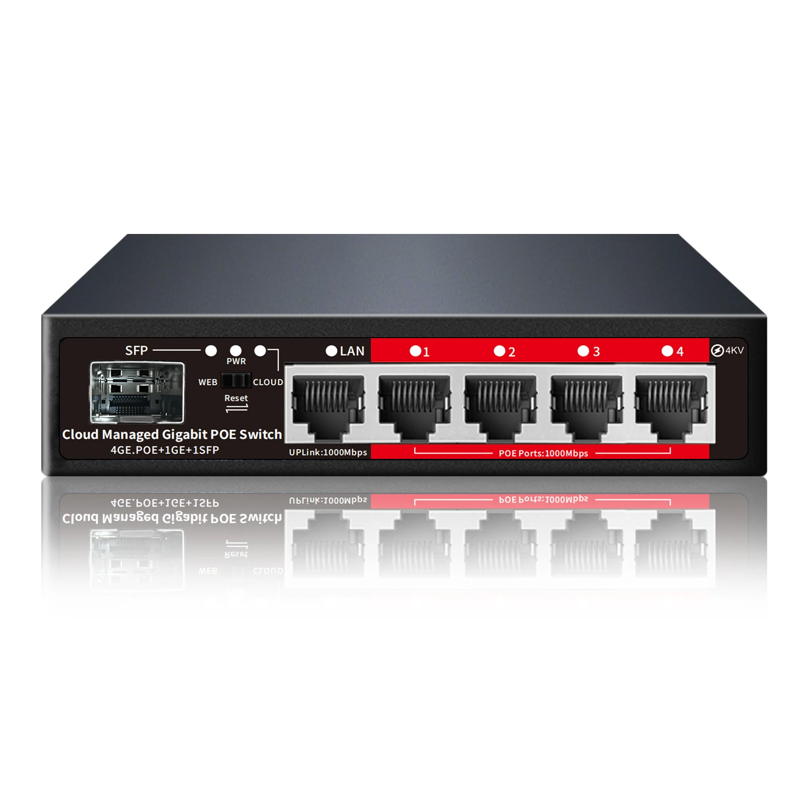 Smart Web Managed  Ethernet Switch POE Switch 6/10 Ports 100/1000Mbps SFP Gigabit  POE Network Switch For Router IP Camera