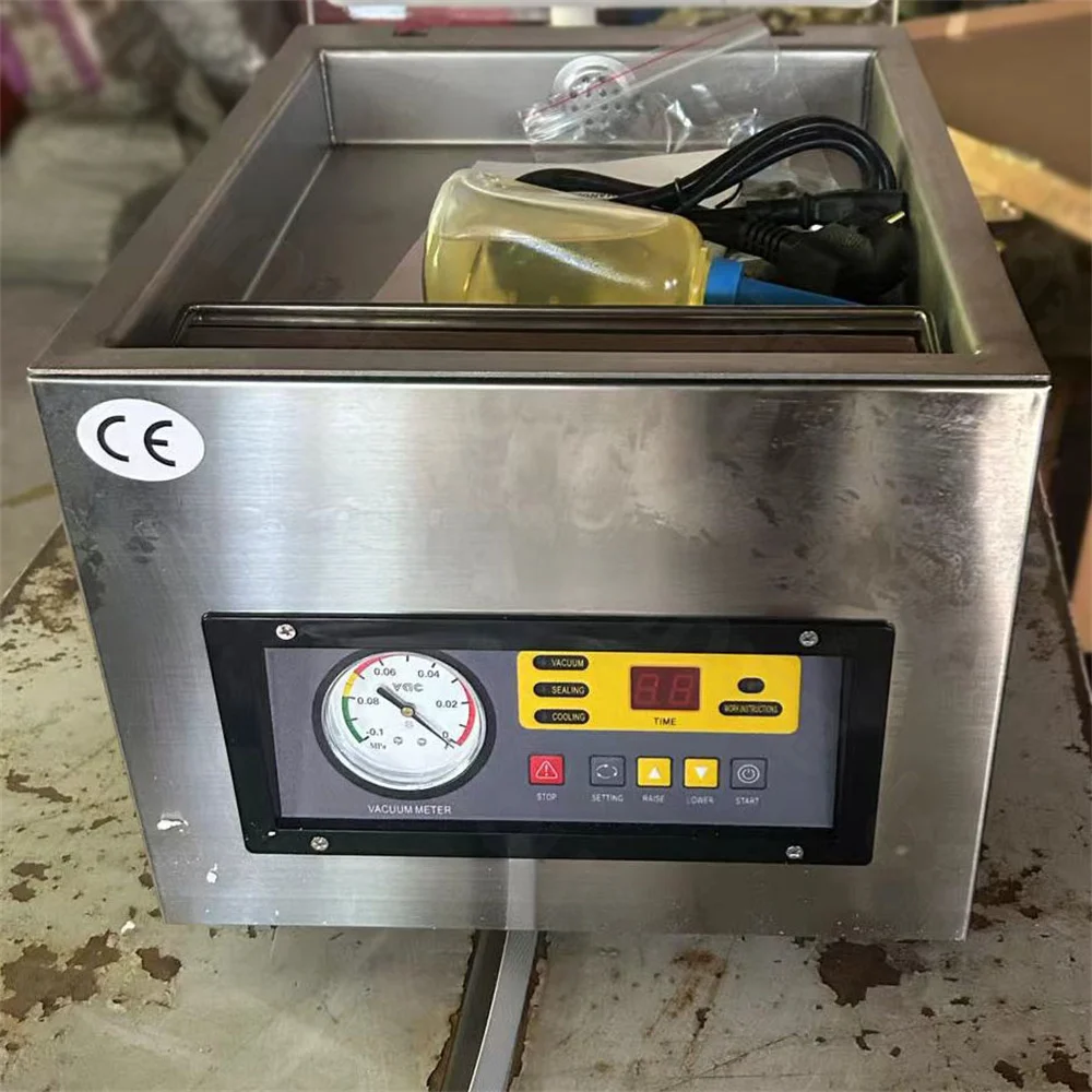 DZ-260C Industrial Household Single Chamber Vacuum Sealer Machine Food Meat Fruit and Vegetable Vacuum Packing Machines