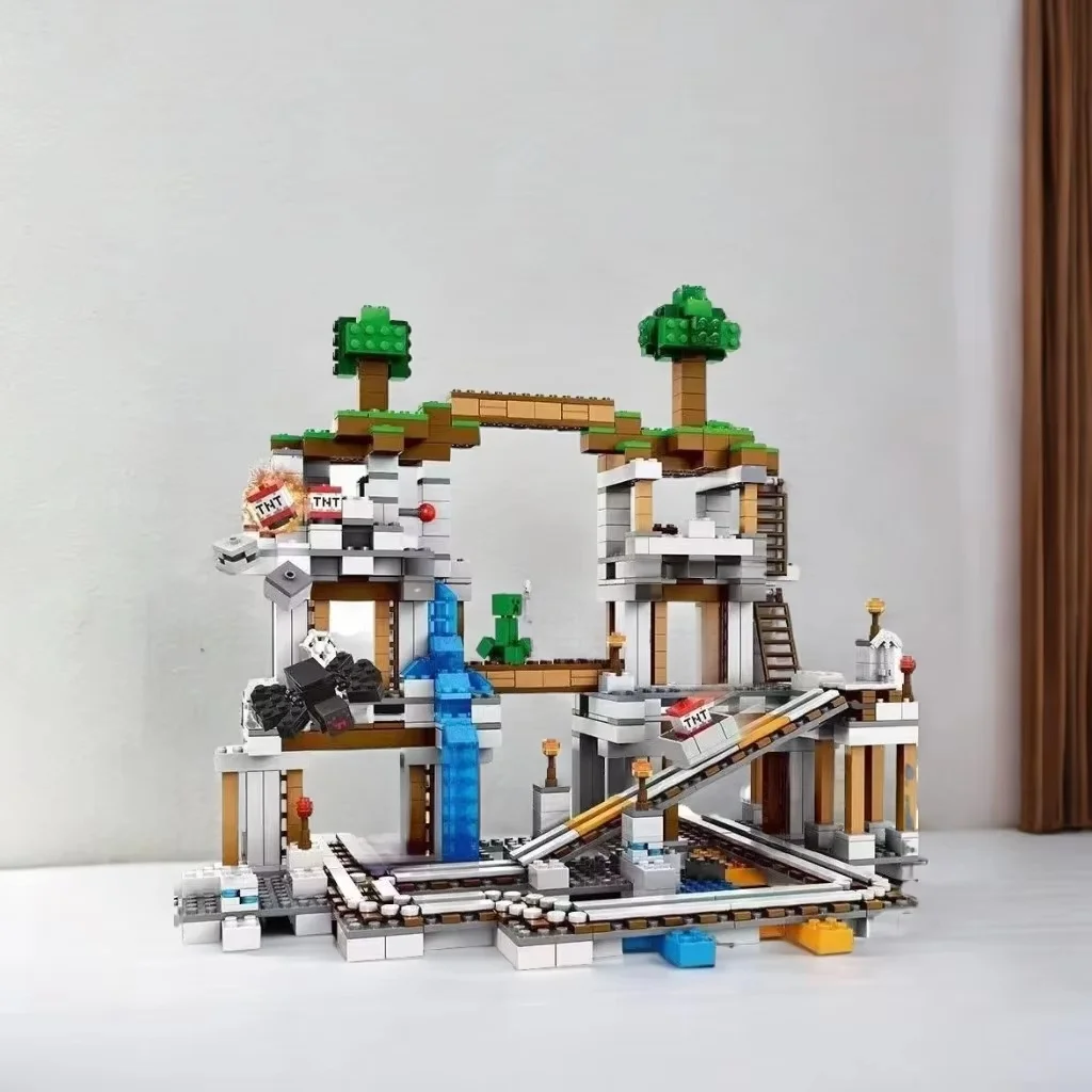 

1013 подземная шахтная модель, серия игр My Mini World, строительные блоки, подходят для детских игрушек, подарков