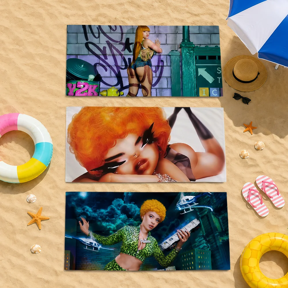 Singer Cool I-Ice S-Spice Y2K Towel Soft Dry Beach Towels Trip Towel Swim Summer Holiday Vacation Bathing Pool Camp Gift