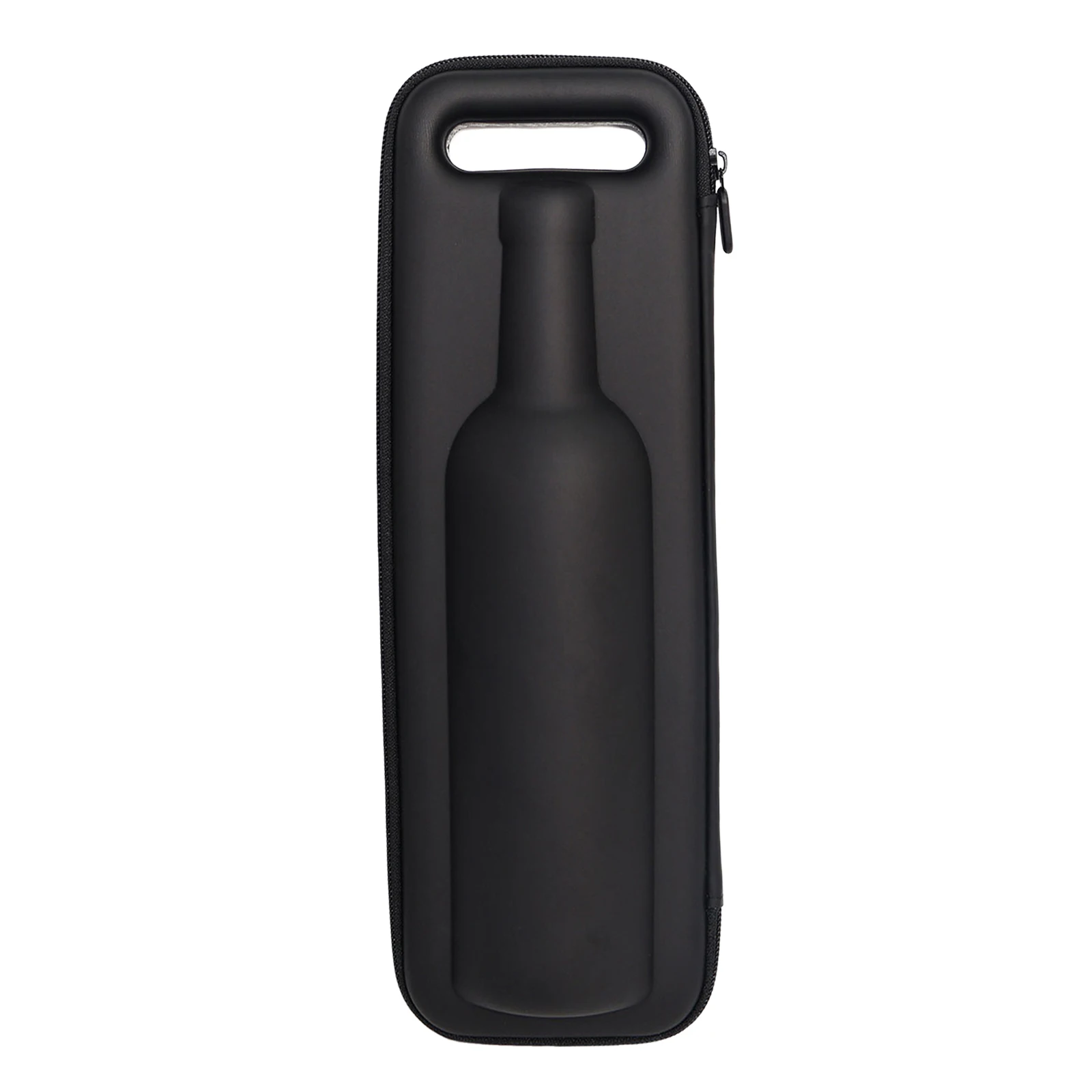 Travel Wine Bag PU Leather Insulated Wine Bottle Bag Fits Most 750ml Bottles Shock-Absorbing Lining for Travel Picnics Beach