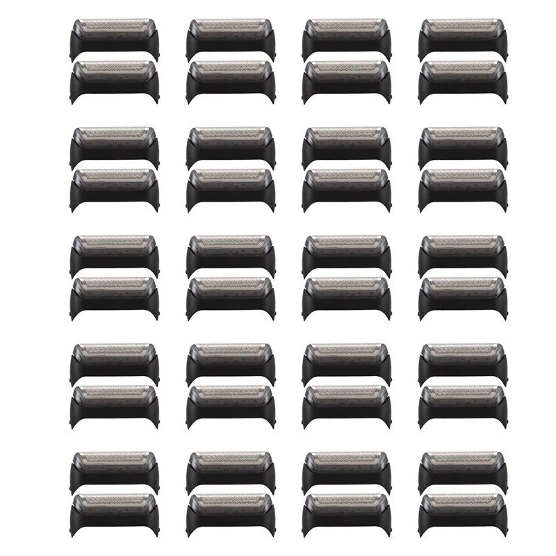 

CYCLI-40 Pcs Electric Mesh Durable Shaver Foil Head Parts For Braun 10B/20B Model 190 180 170 1775