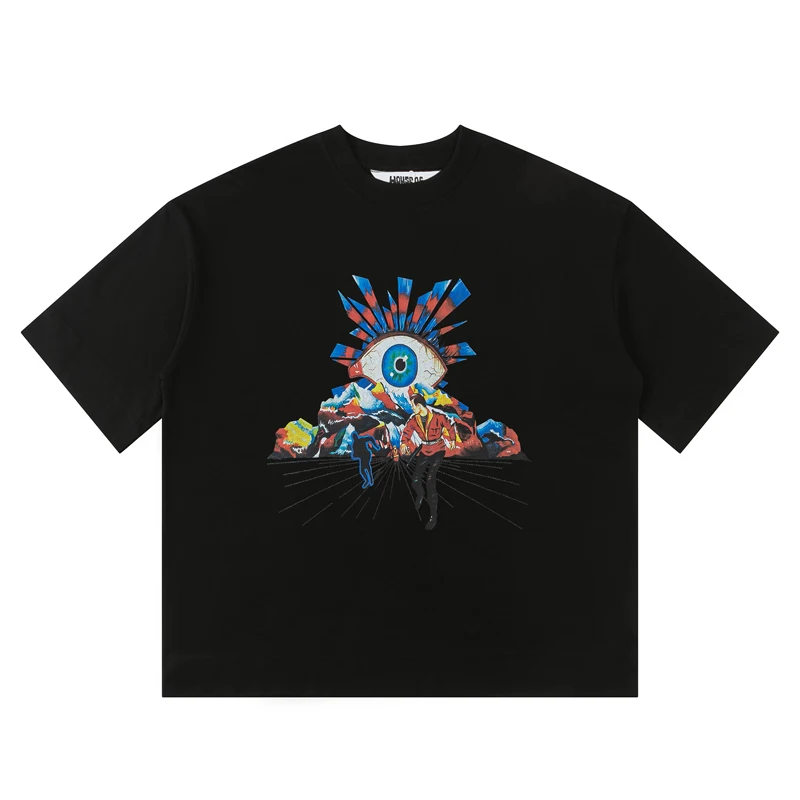 American Trend Brand House of Errors Short Sleeve Unisex High Street Spring Summer New Print T-shirt HOUSE OF ERRORS Top Tee