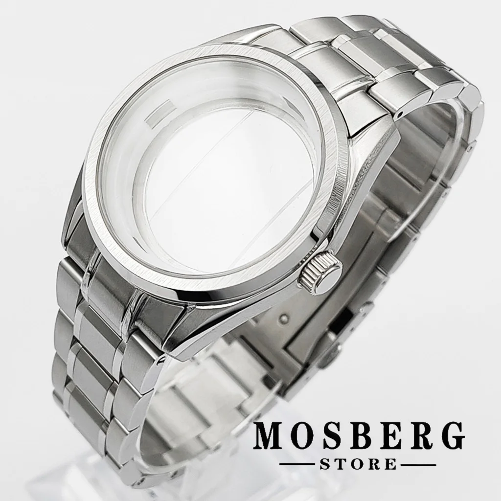 40mm NH35 NH36 Watch Case Sapphire Glass Solid Stainless Steel Silver Watches Automatic Movement Accessory - Image 2