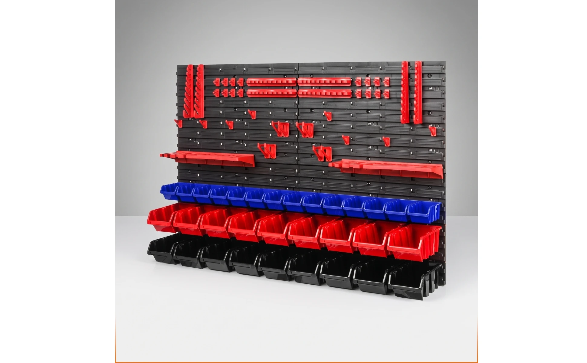 Pegboard Organizer with Bins Modular Tool Organizer Board Wall-Mounted Storage Rack with Bins Customizable for DIYers, Workshop