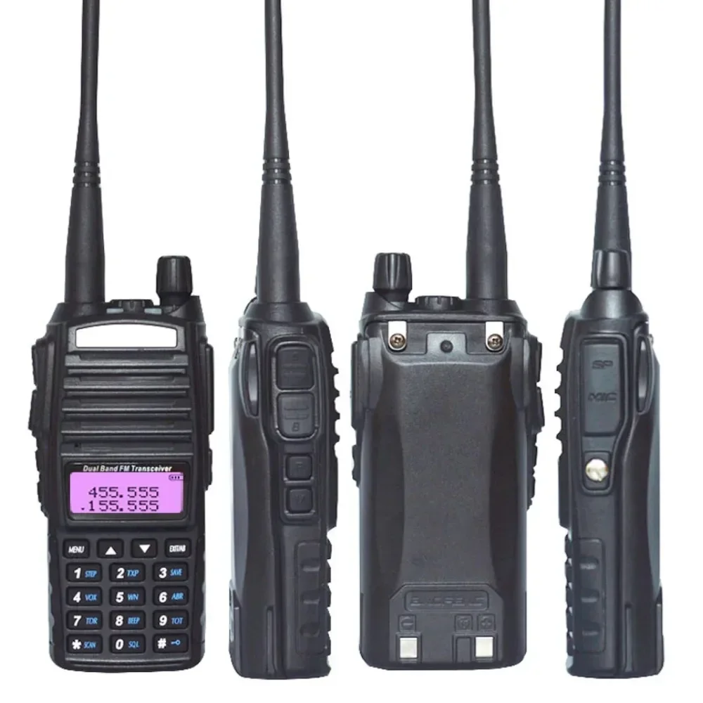 BAOFENG Professional Walkie Talkie UV82 FM UV 82 8W Ham Radio Station VHF UHF Transceiver Hunting Radios Amateur Comunicador