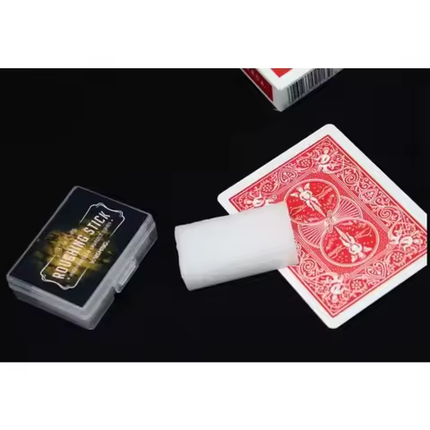 Roughing Sticks Magic Tricks Solid Stop For Invisible Deck Tricks Close Up Magic Solitaire Poker Slipper Magic Props