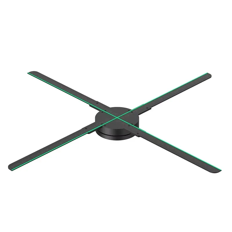 4 Blades 3D Holographic Display Fan 42cm 52cm 56cm 70cm 72.5cm 78cm 99cm Holographic Light Emitting Diode Fan out-of-home adve