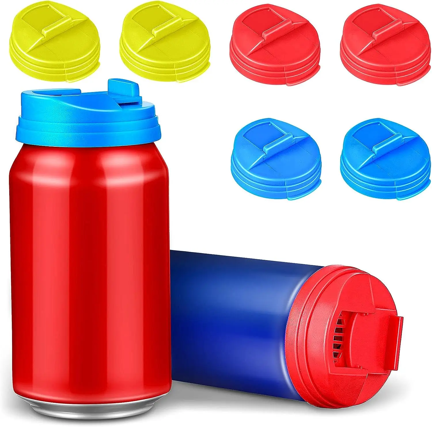 

Soda Lid Covers Beverage Can Protector Silicone Can Covers Beer Bottle Cap Tin Can Leak-Proof Cap Soda Coke Cup Accessories