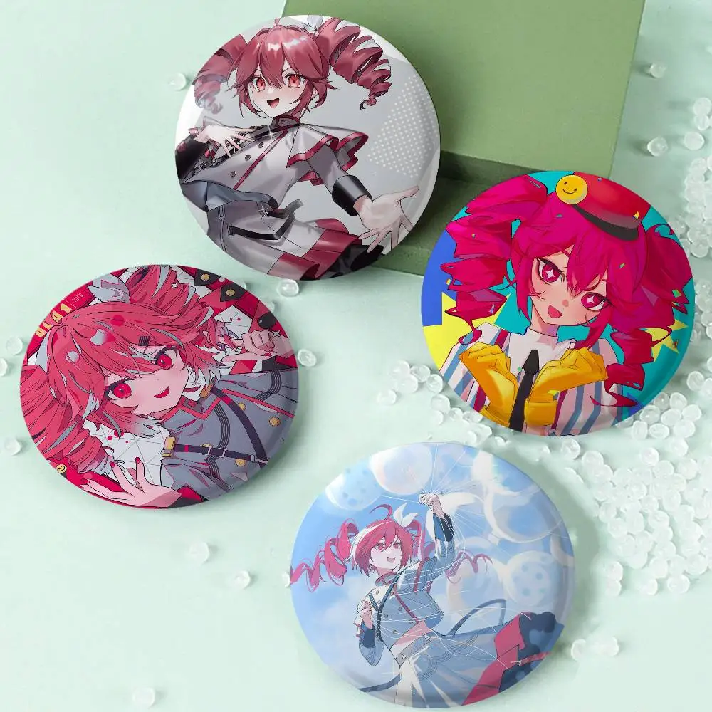 vocaloid-kasane-teto-kawaii-emblemas-anime-redondo-laser-emblema-dos-desenhos-animados-broche-roupas-mochila-acessorios-lapela