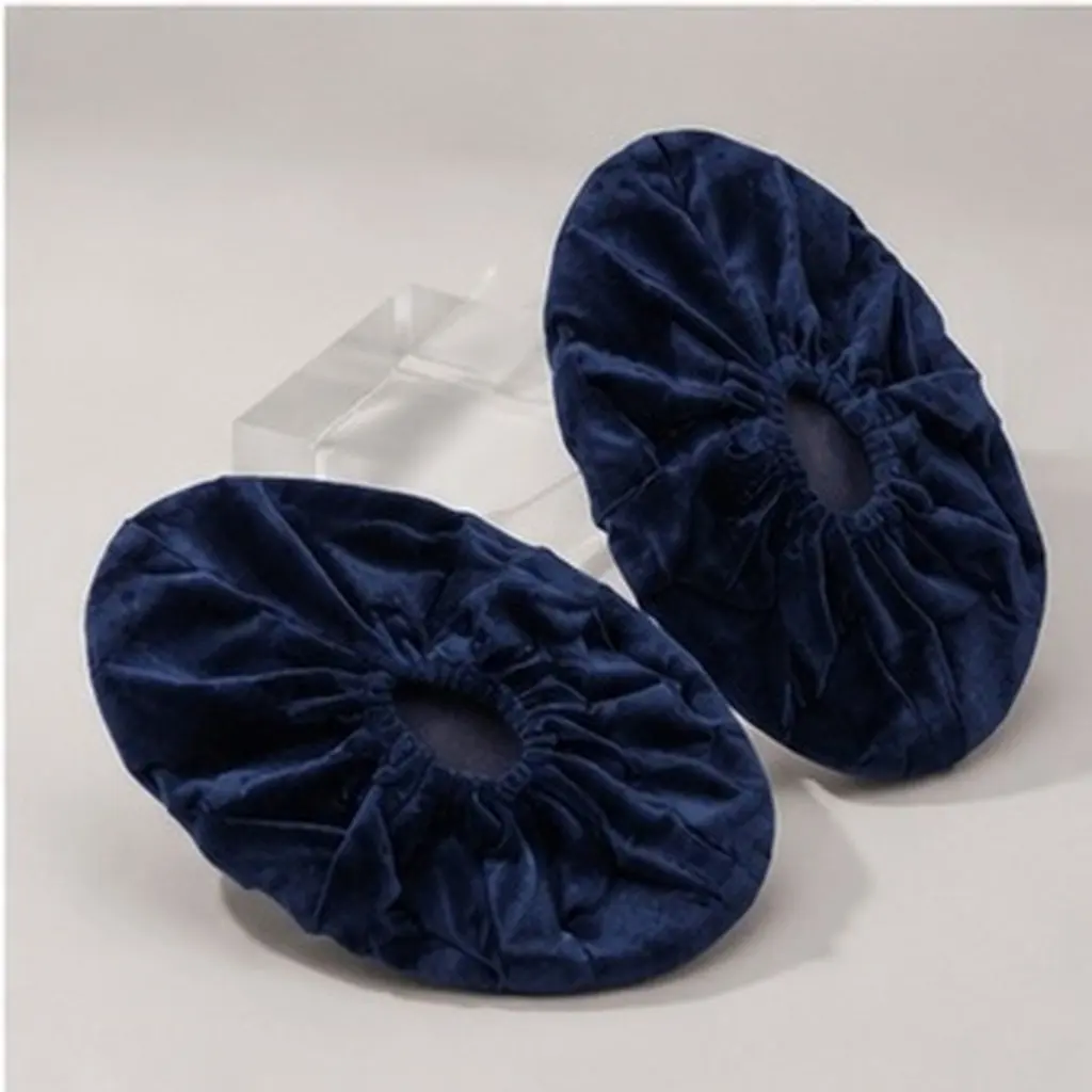 5 Pairs Flannelette Reusable Machine Washable Shoe Cover Wear-resistant Thick Waterproof Rainproof Shoe Cover Set(Dark Blue)