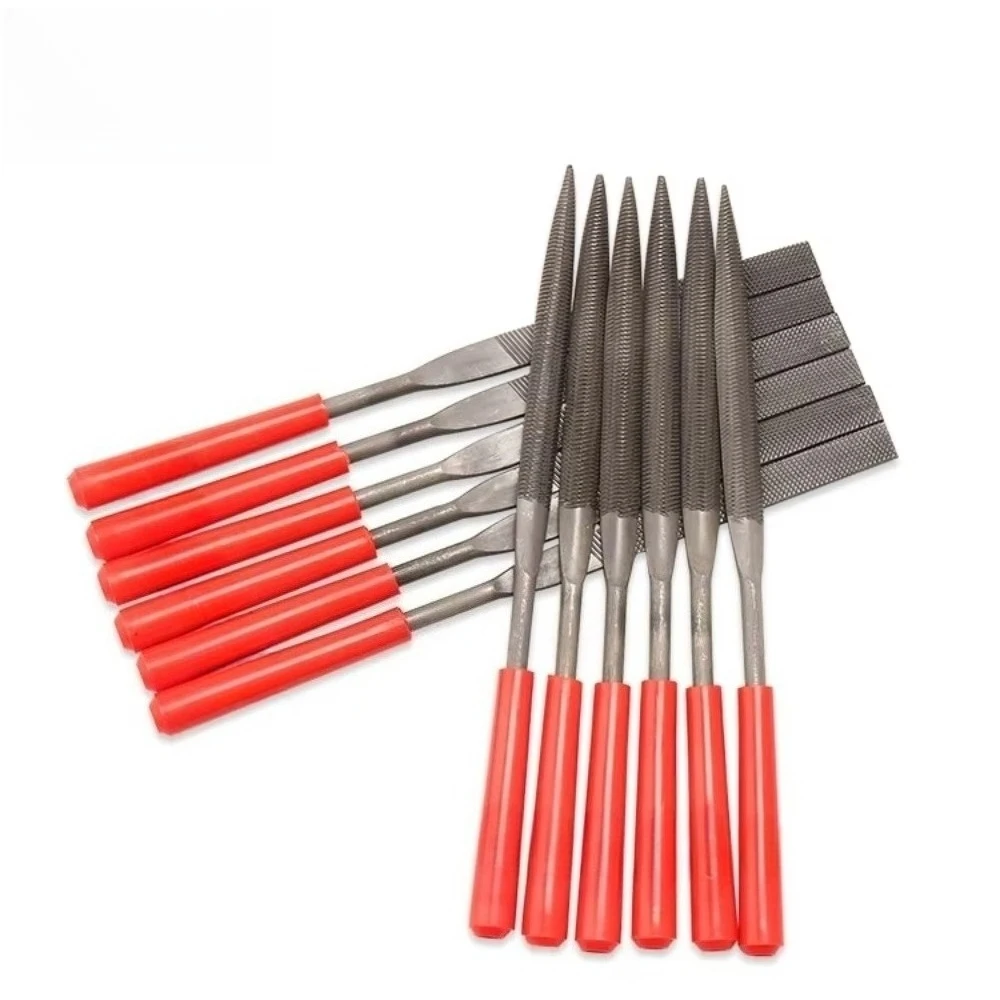 10PCS/Pack: Flat File Steel Aluminum Alloy Deburring DIY Die Grinding Bruise Correction Hand Tools