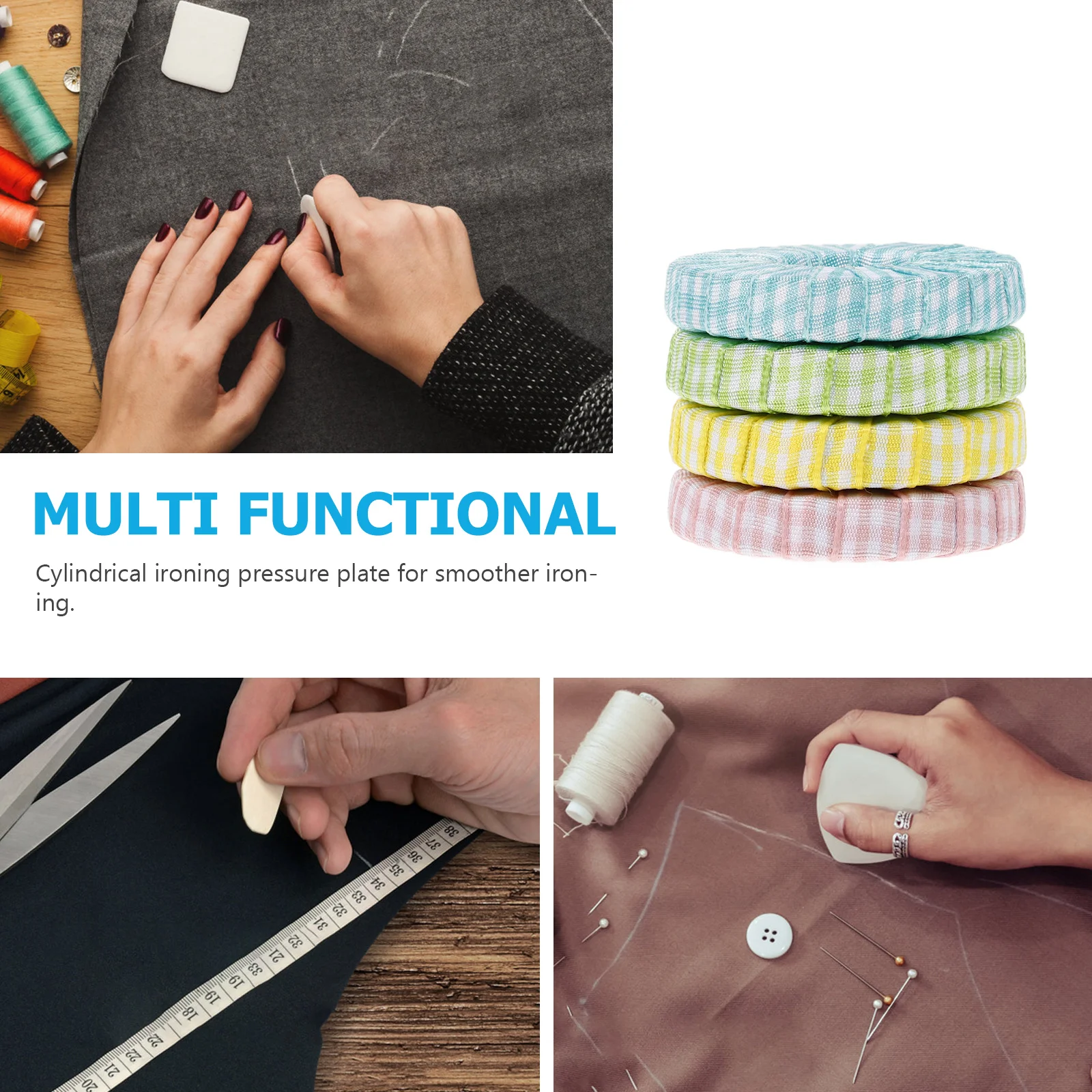 

4Pcs Sewing Clapper Tailor Metal Seam Quilting Tool Metal Quilter Block Home Accessory Clapper Sewing Quilting Tool