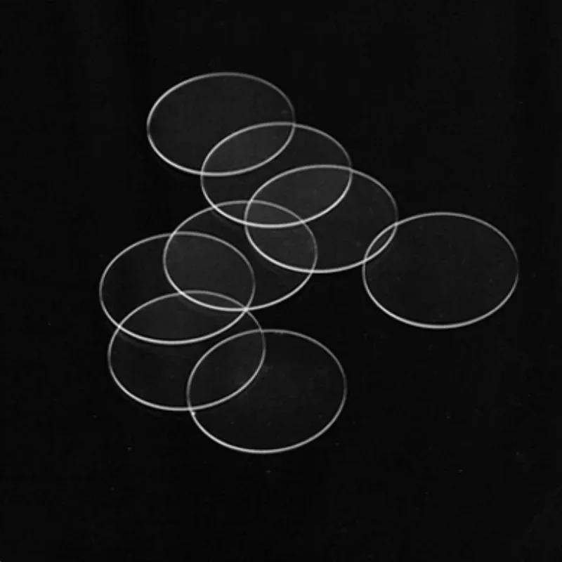 10PC Quartz Glass Lens Dia.5-30 Circle Acid Alkali Temperature Resistance T0.5-3