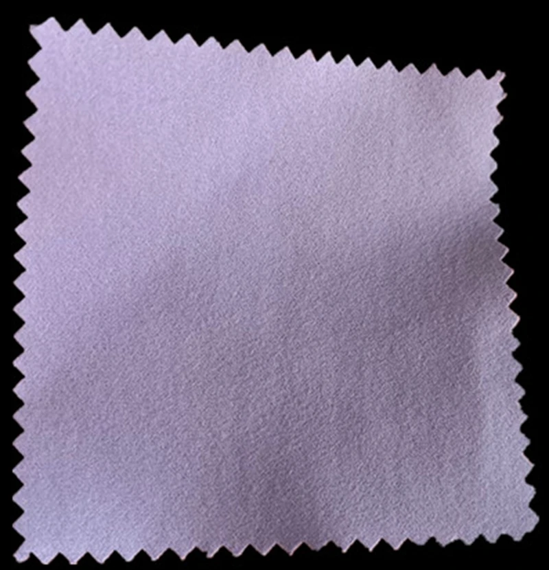 Emboss Custom LOGO 300pcs 8*8cm Silver Polish OPP Bags Cloth for Silver Jewelry Cleaner Blue Microfiber Suede Fabric Material image 3