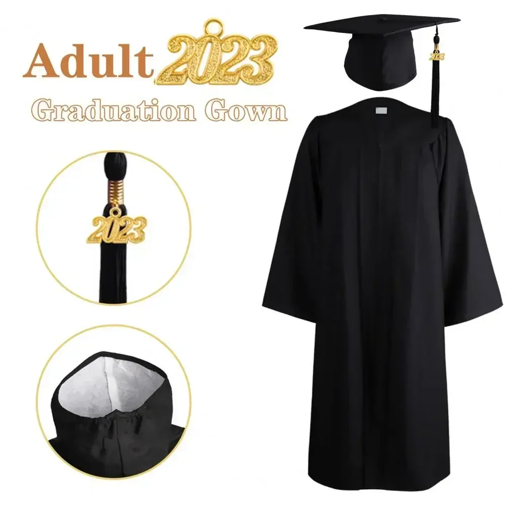 Universal Cardigan Academic 2023 Top Hat Gown Set Degree Comfortable Photography Graduation Dress 1 Ceremony