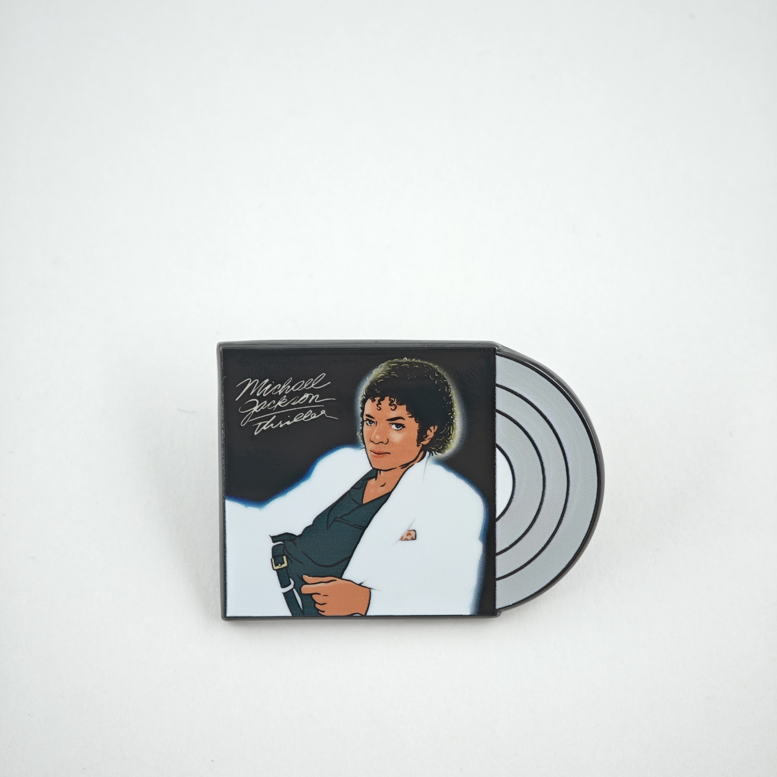 A-Michael J-Jackson Thriller Brosche Vinyl-Schallplatte Metall-Abzeichen King of Pop Album Emaille-Pin MJ Musik-Fan-Geschenk – Detail 12