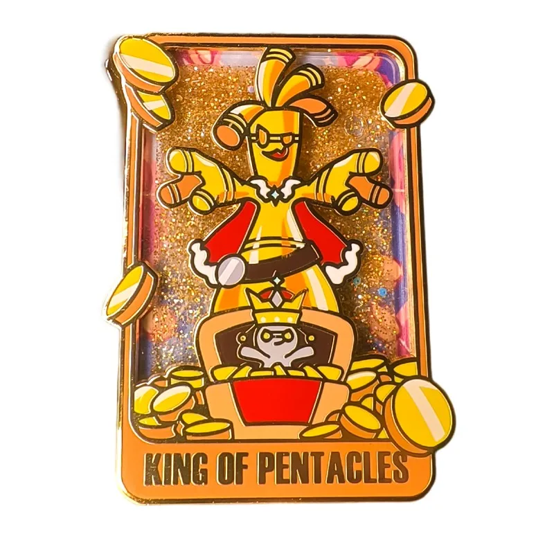 

Anime game peripheral pet elf series PTCG metal quicksand badge toy boy birthday gift