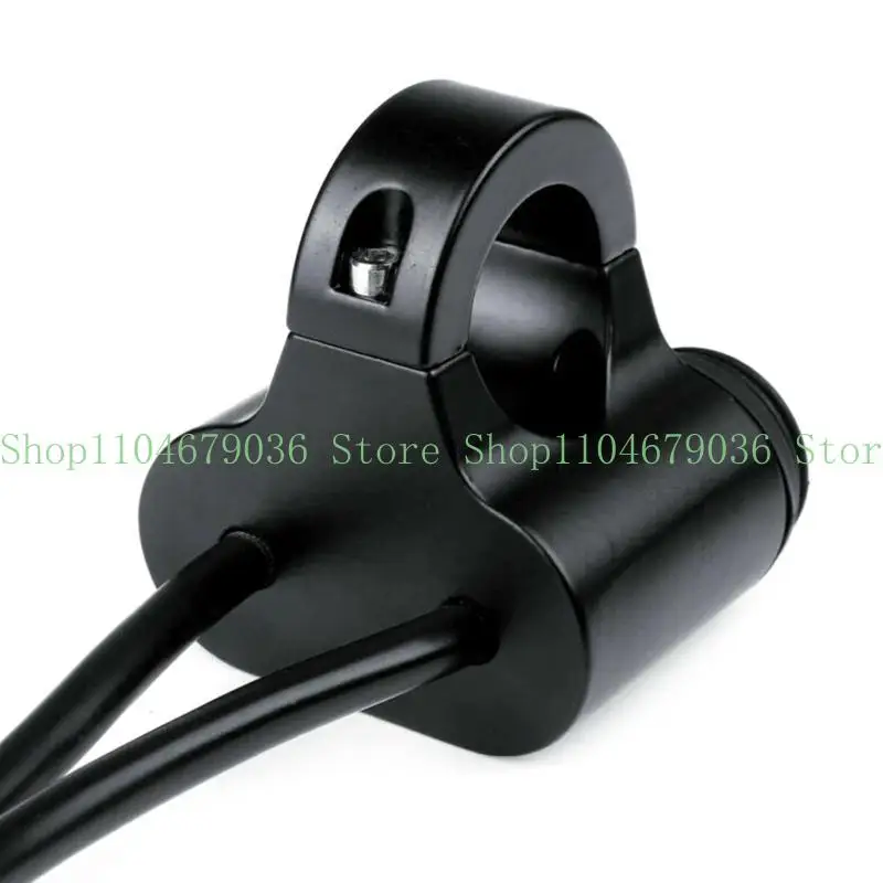 652F 12V 22mm Control Button 2 in 1 Motorcycle Headlight Fog Light Switch