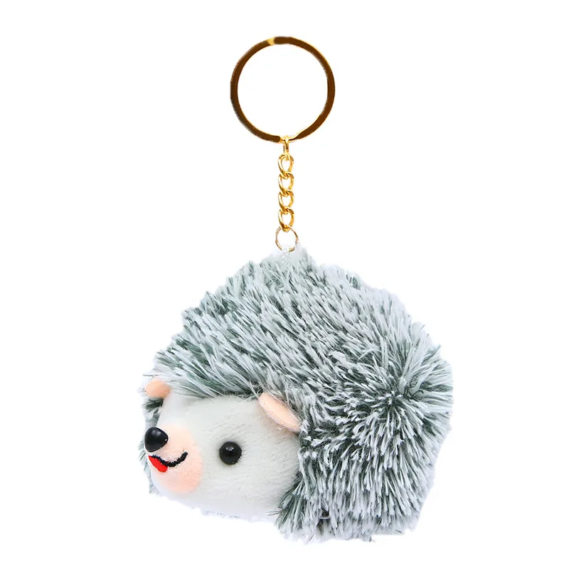 Mini juguete de peluche de seto suave y bonito de 10cm, llavero personalizado tipo vida, colgante para bolso para promociones o regalos