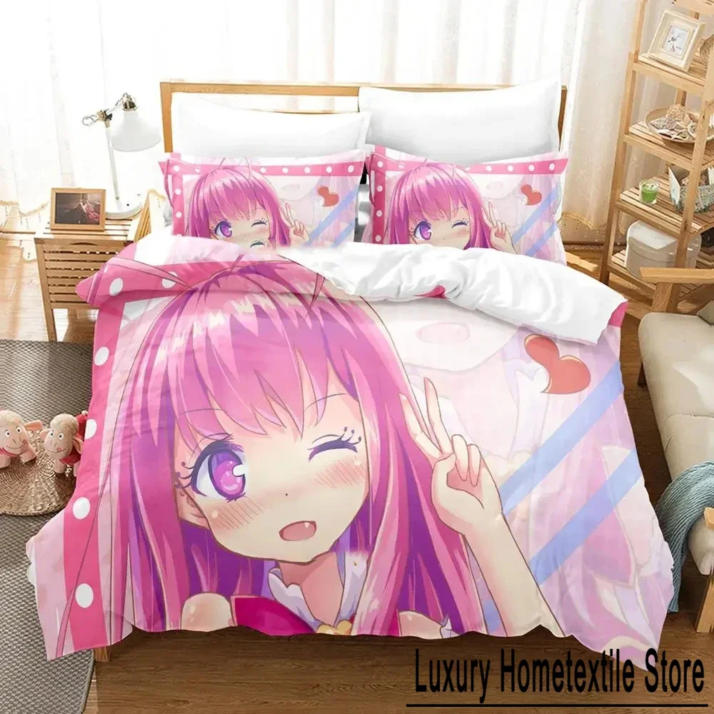 3D Printed Anime Cupid's Chocolates Bedding Set Duvet Cover Bed Set Quilt Cover Pillowcase Comforter king Queen Size Boys Adult