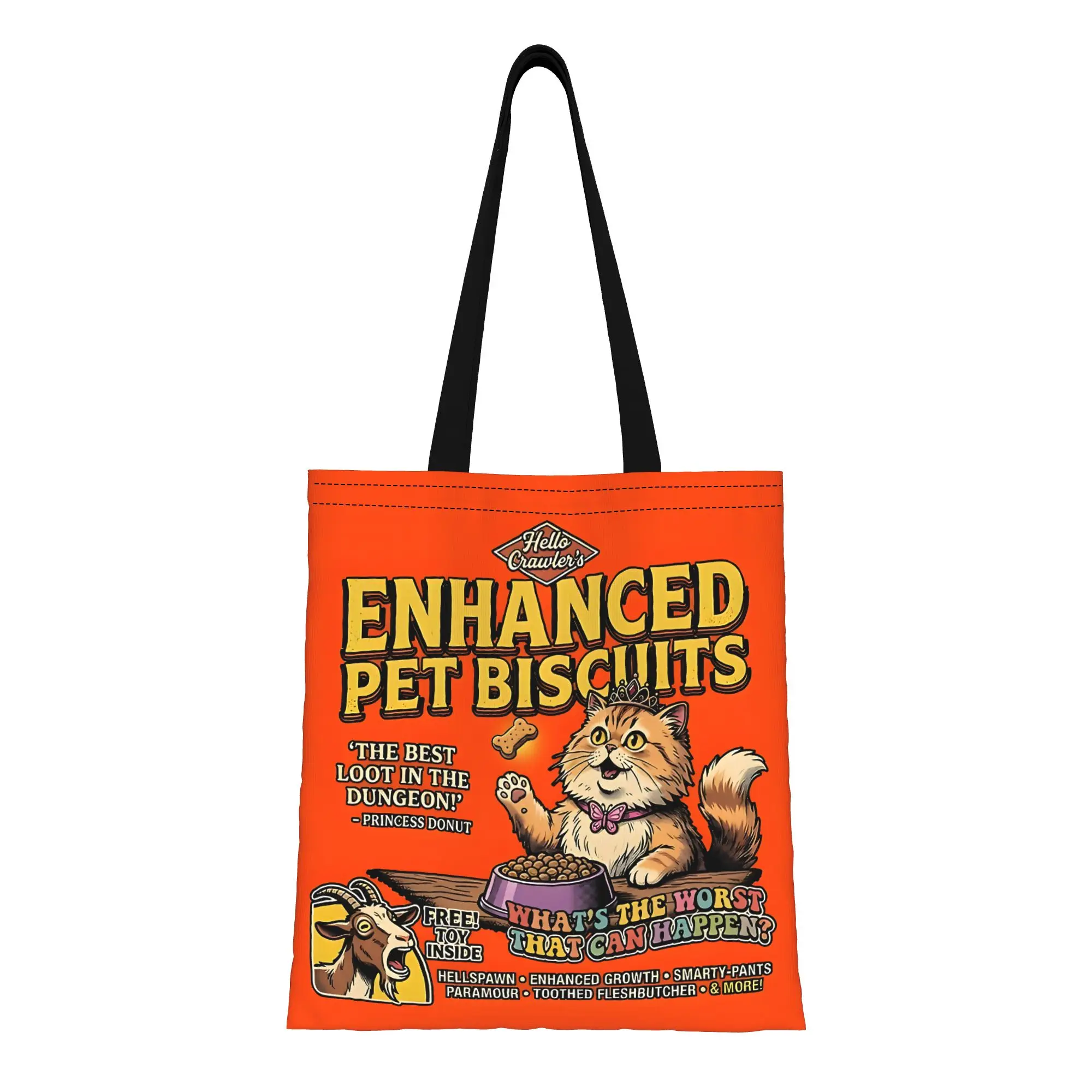 Reusable Trendy Enhanced Pet Biscuits  Ad   Princess Donut Litrpg Shopping Bag Women Tote Bag Portable  Shopper Bags