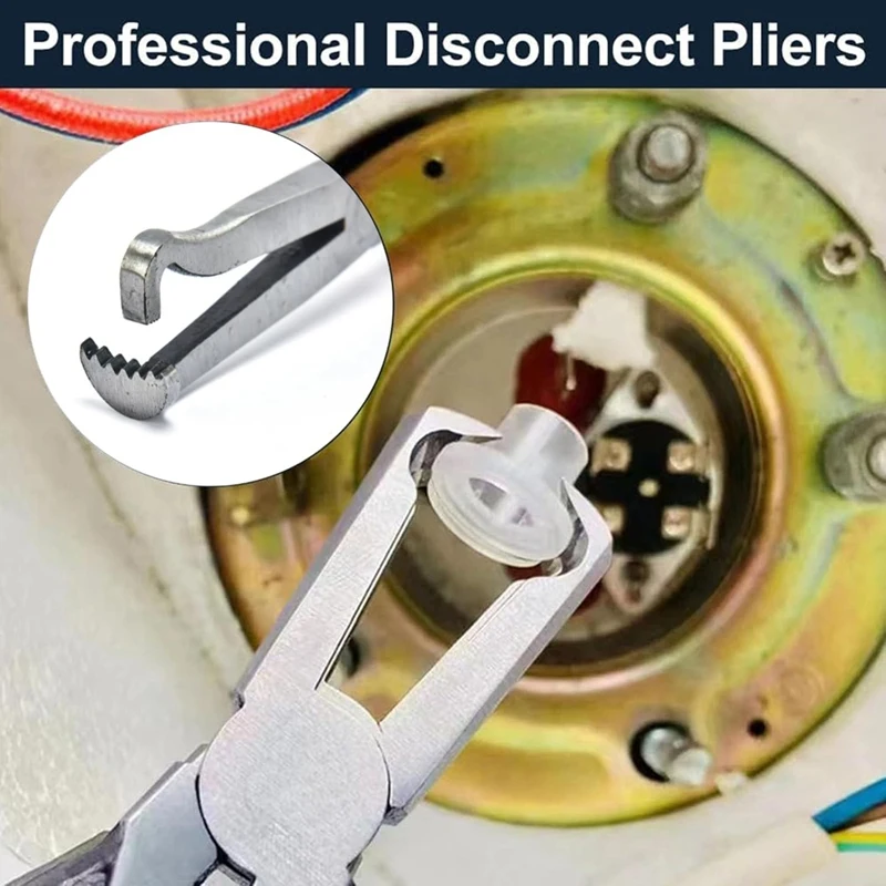 Alicates de desconexión eléctrica caliente, alicates de conector eléctrico para automóviles, alicates de tubo de Clip de gasolina de línea de combustible, para enchufes estilo pestaña