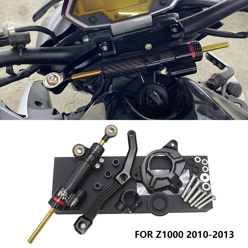

High quality Motorcycle Aluminium Steering Stabilizer Damper Mount Bracket Kit For KAWASAKI Z1000 Z 1000 2010 2011 2012 2013