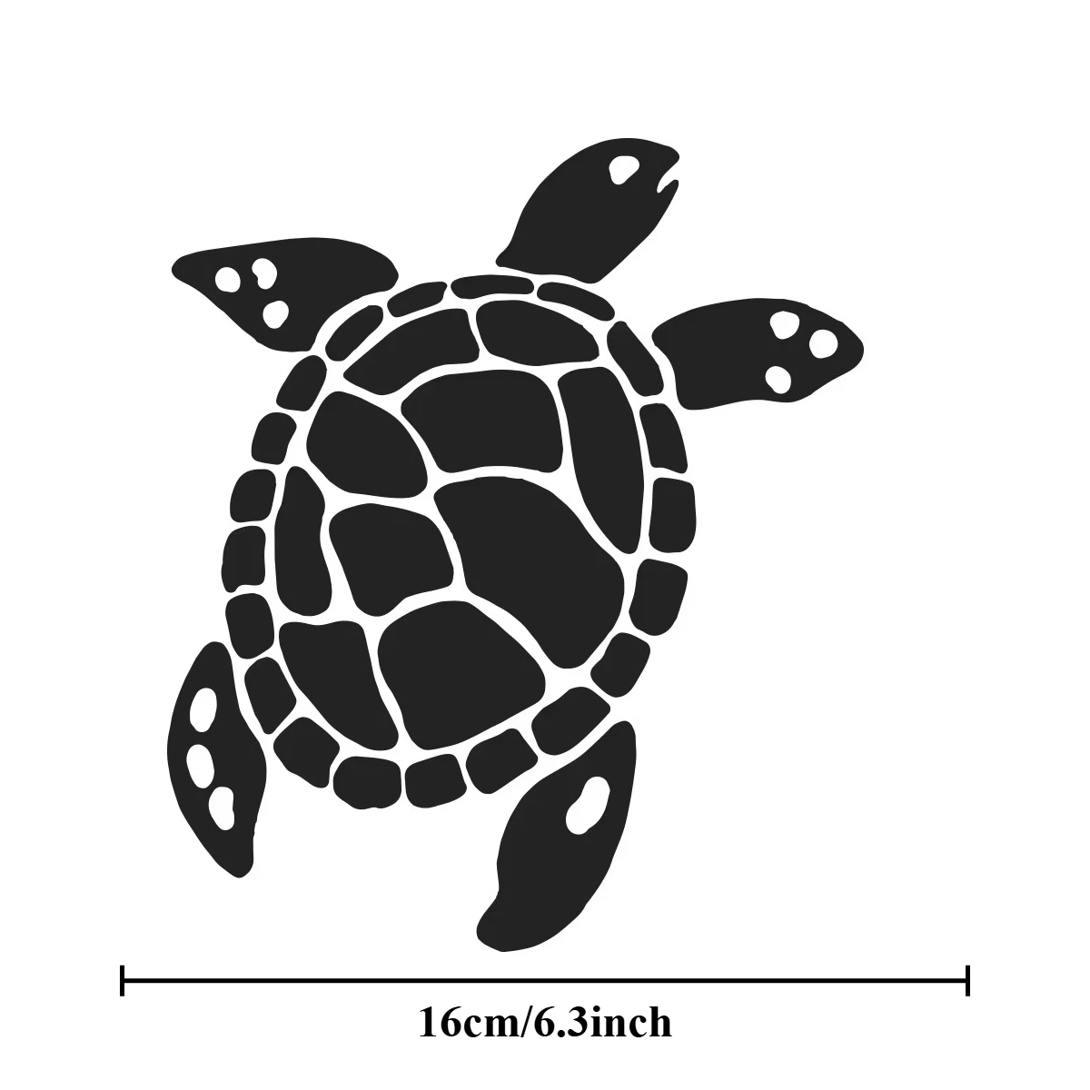 1Pc Sea Turtle Vinyl Sticker, Waterproof Decal for Car SUV RV Camper Offroad Decor, Holiday Gift