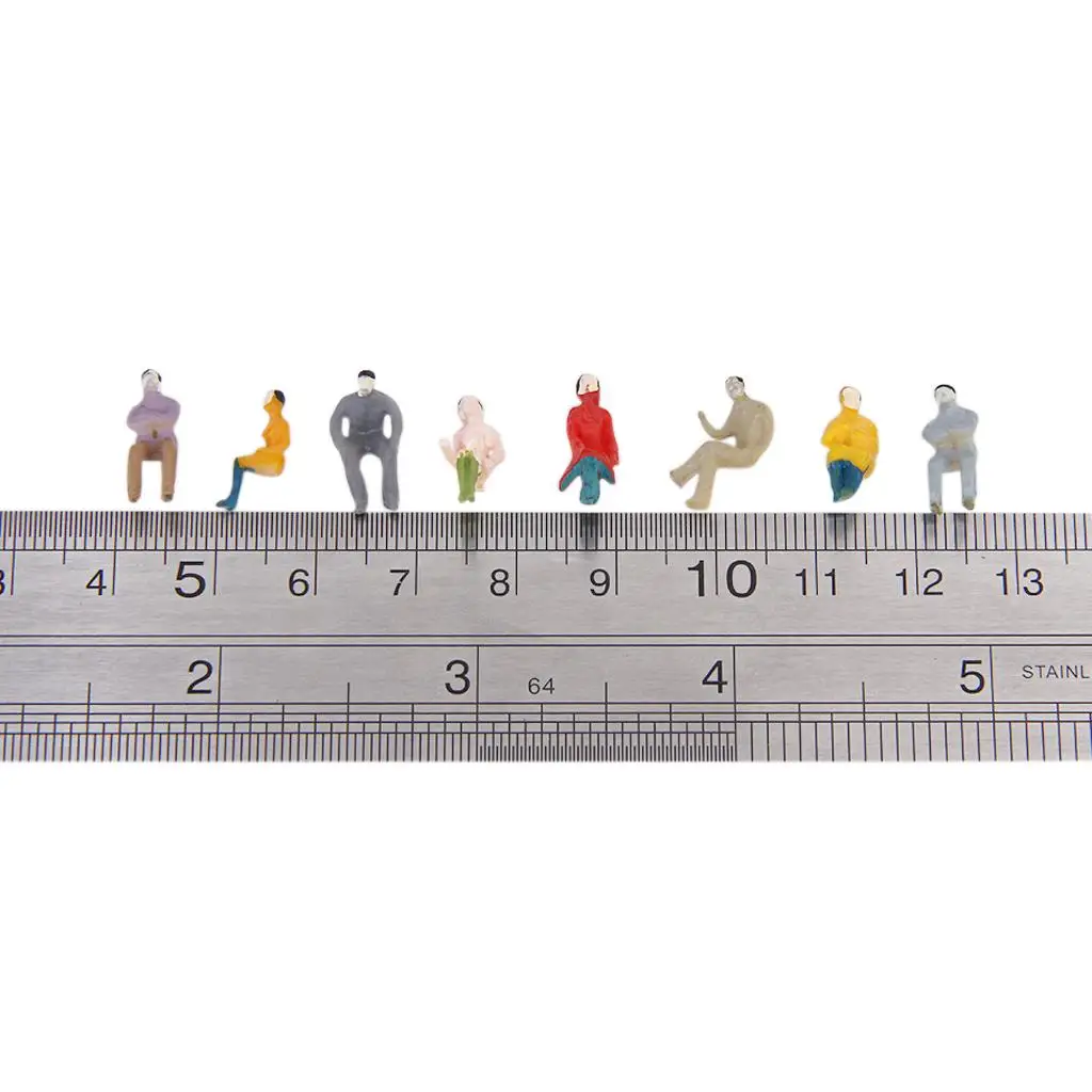 100 Pcs. Seated People, Passengers Model Figures Set, Scale 1: 100