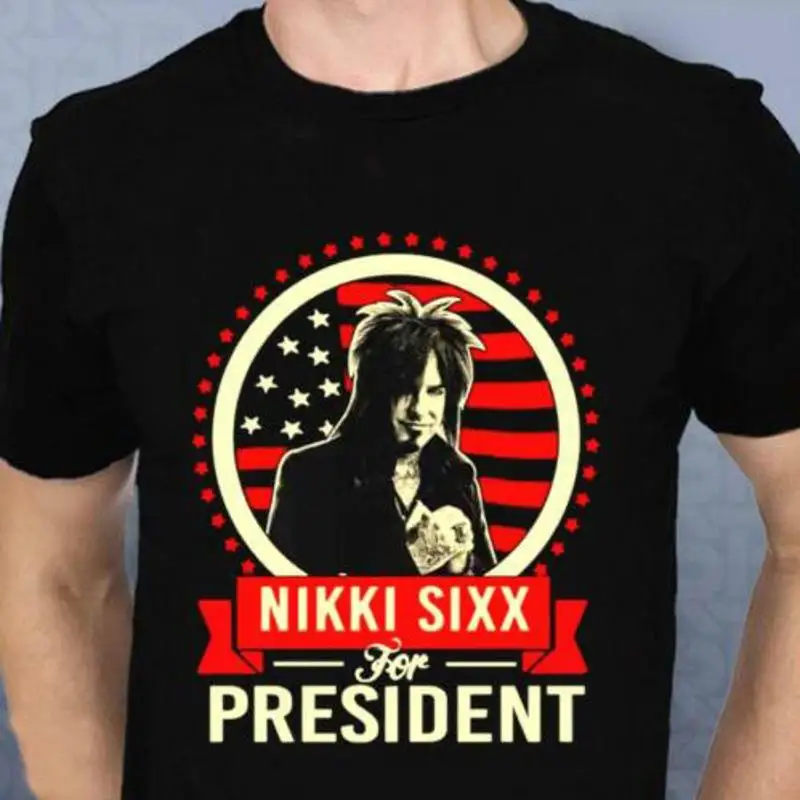 تي شيرت Nikki Sixx الجديد الشهير للجنسين بأكمام قصيرة جميع المقاسات من S إلى 5XL #1