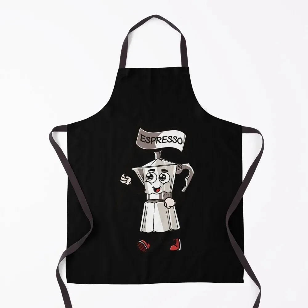 

Espresso Moka Pot Apron Hairdressing cookings for women Kitchen Supplies Idea Goods nail tech supplies Apron