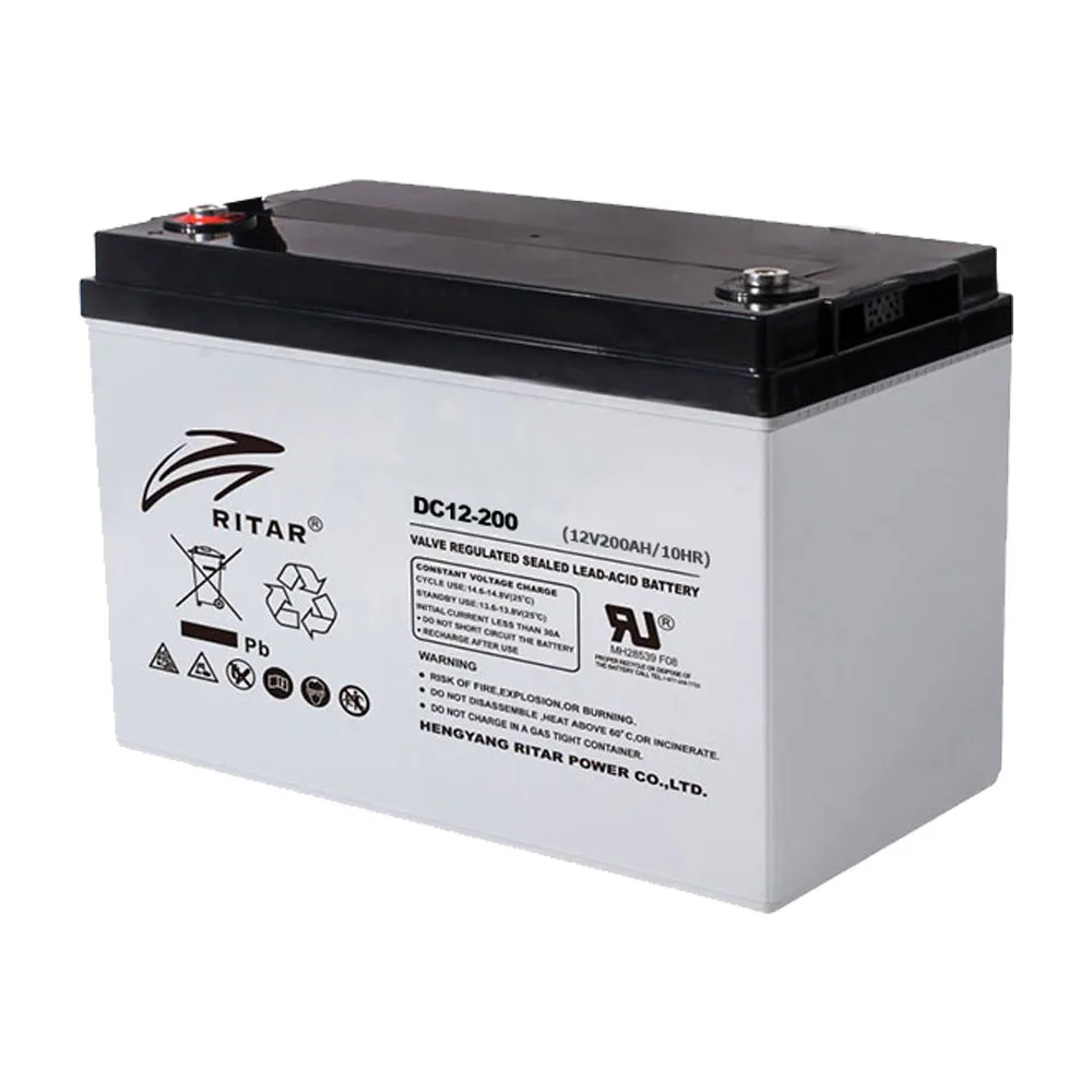 

Wholesale Ritar 12v Battery Gel Agm 200ah 250ah Ritar Battery High Quality 12V Solar Battery