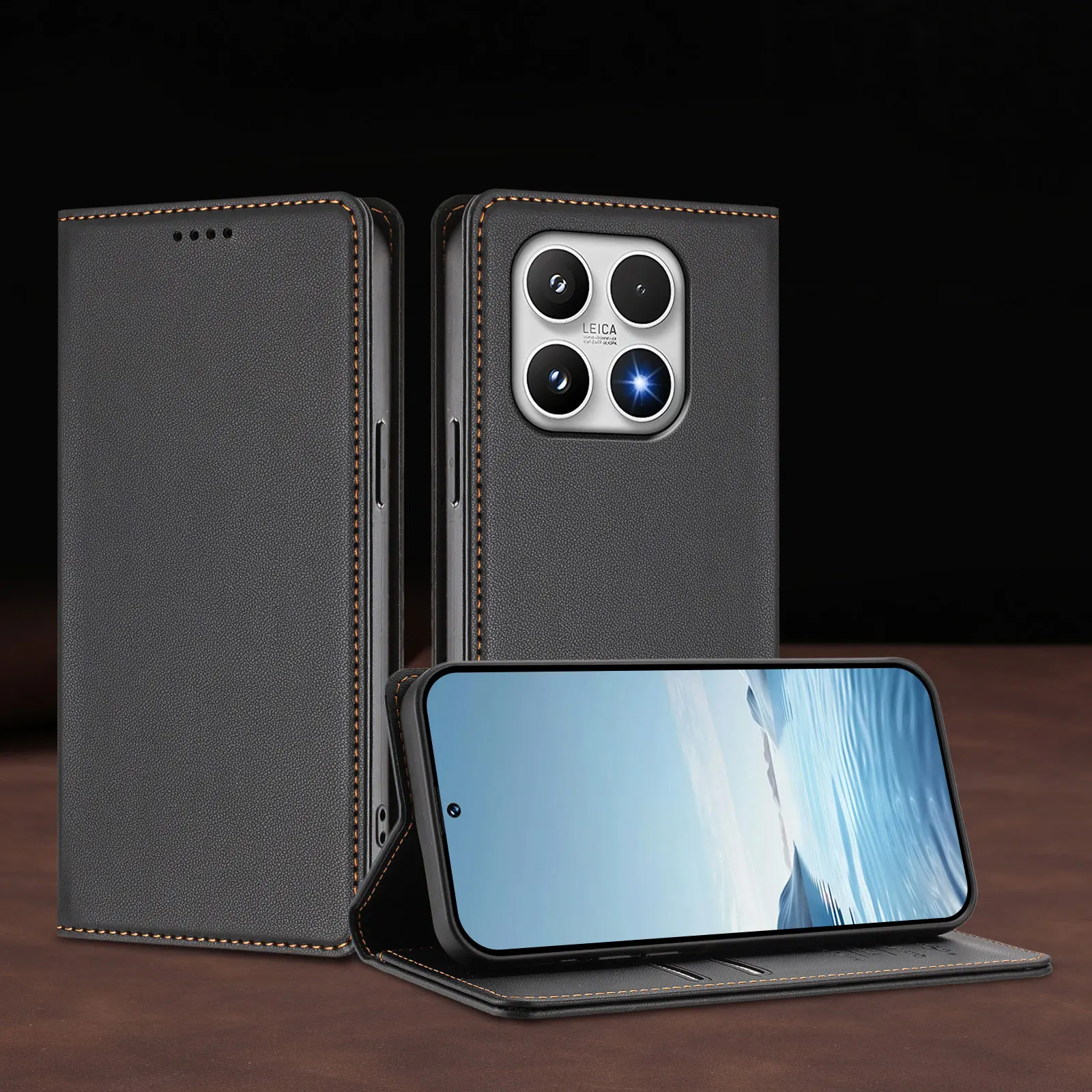 Wallet Flip Leather Case For Xiaomi 17 Pro Max 17 Pro 17 15 Pro 15T Pro 15T 15 14 Ultra 14 Pro 14T 14 13 Ultra 13 Phone Cover