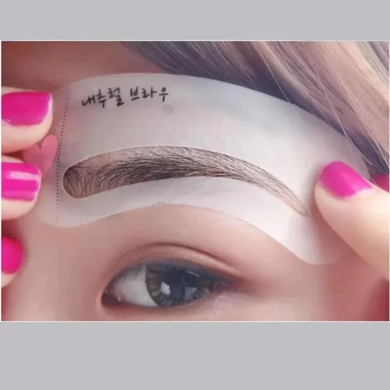 1/2/4/6set Reusable Eyebrow Stencil Beauty Makeup Brow Stamp Template Eyebrows Shape Set Eye Brow Makeup Tools Accessories view 2