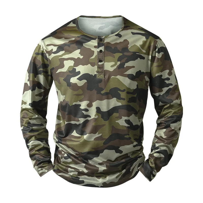 

Быстросохнущая тактическая камуфляжная дышащая футболка с длинным рукавом для активного отдыха, осенняя, для мужчин, для походов и рыбалки