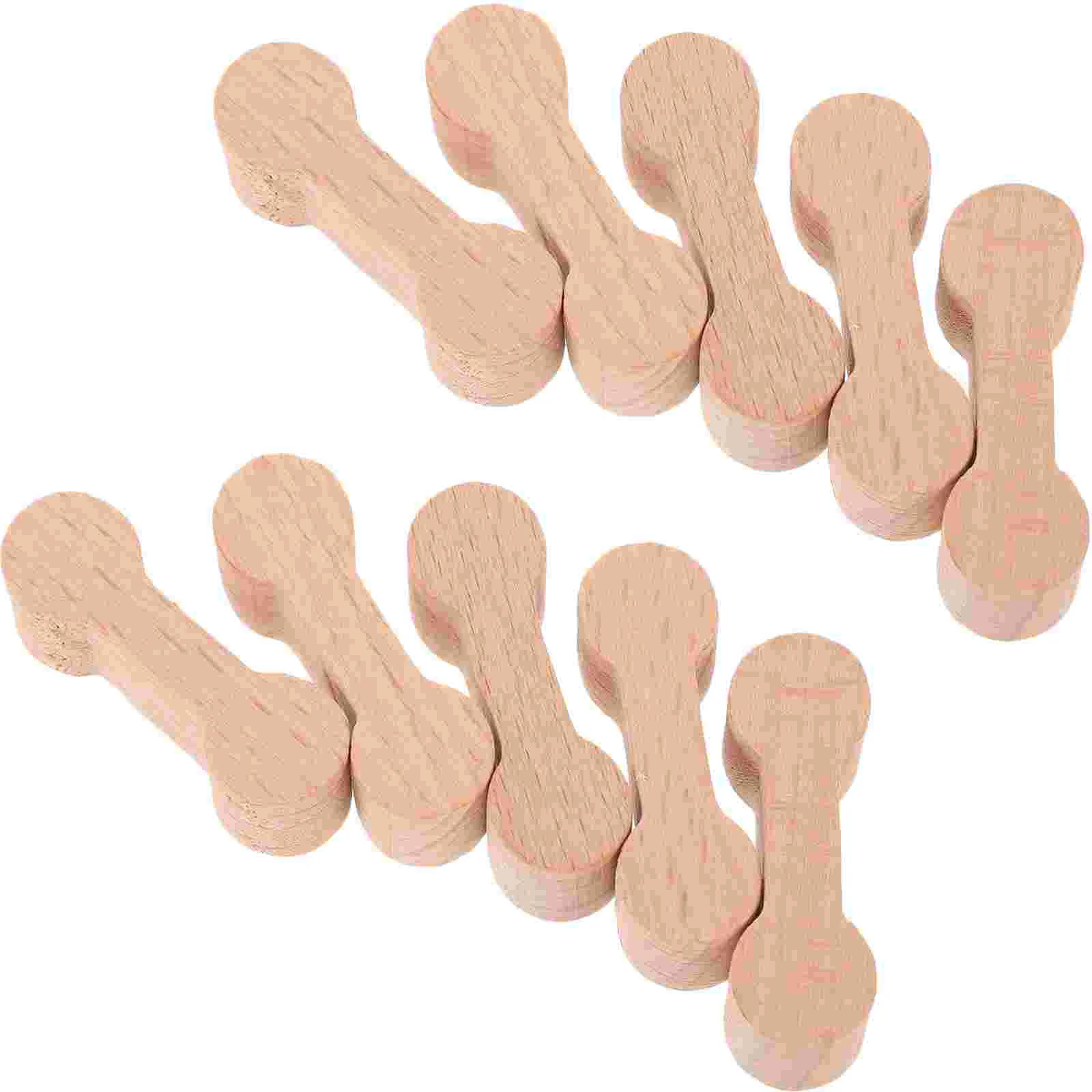 10 Pcs Train Track Accessories Simulation Connector Model DIY Adaptors Wood Railway Decorative Wooden Child