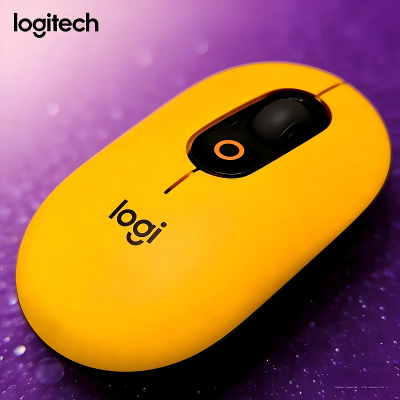 

Logitech M350POP Wireless office mouse can connect multiple devices and is compatible with computers and tablets Logitech M350