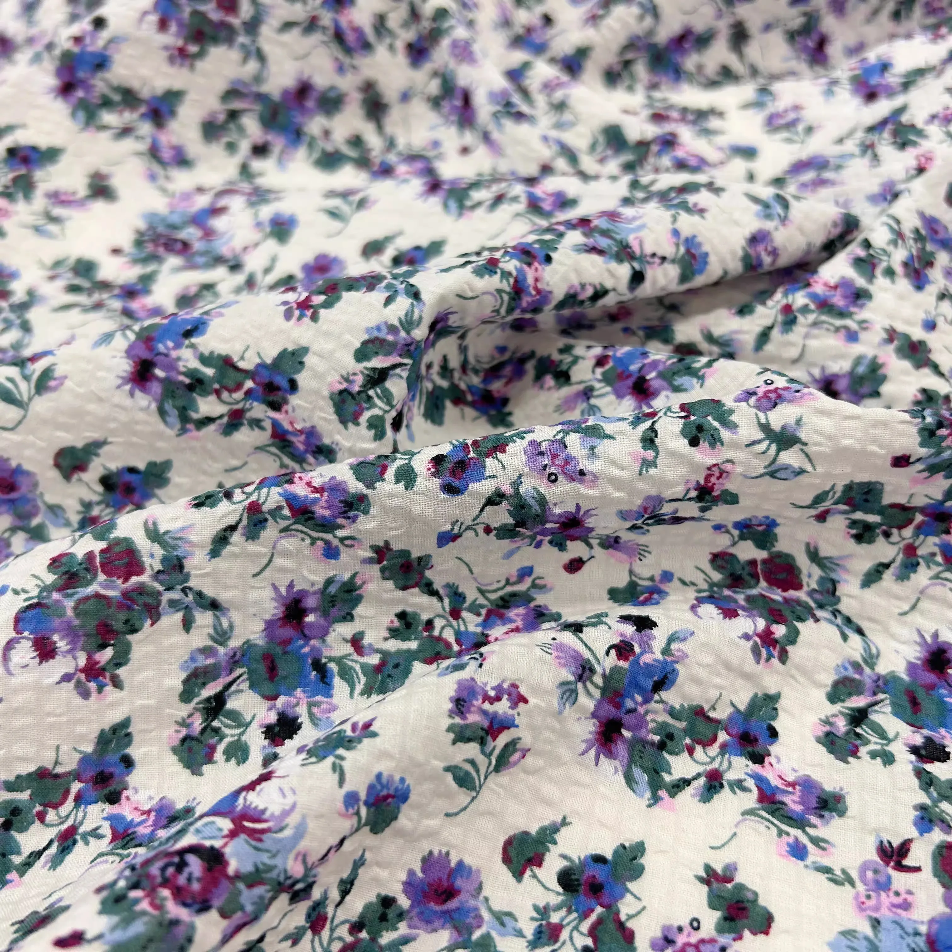 1yard High count pure cotton fabric Purple flowers sewing accessories DIY Dress,Cheongsam Fabrics for clothing