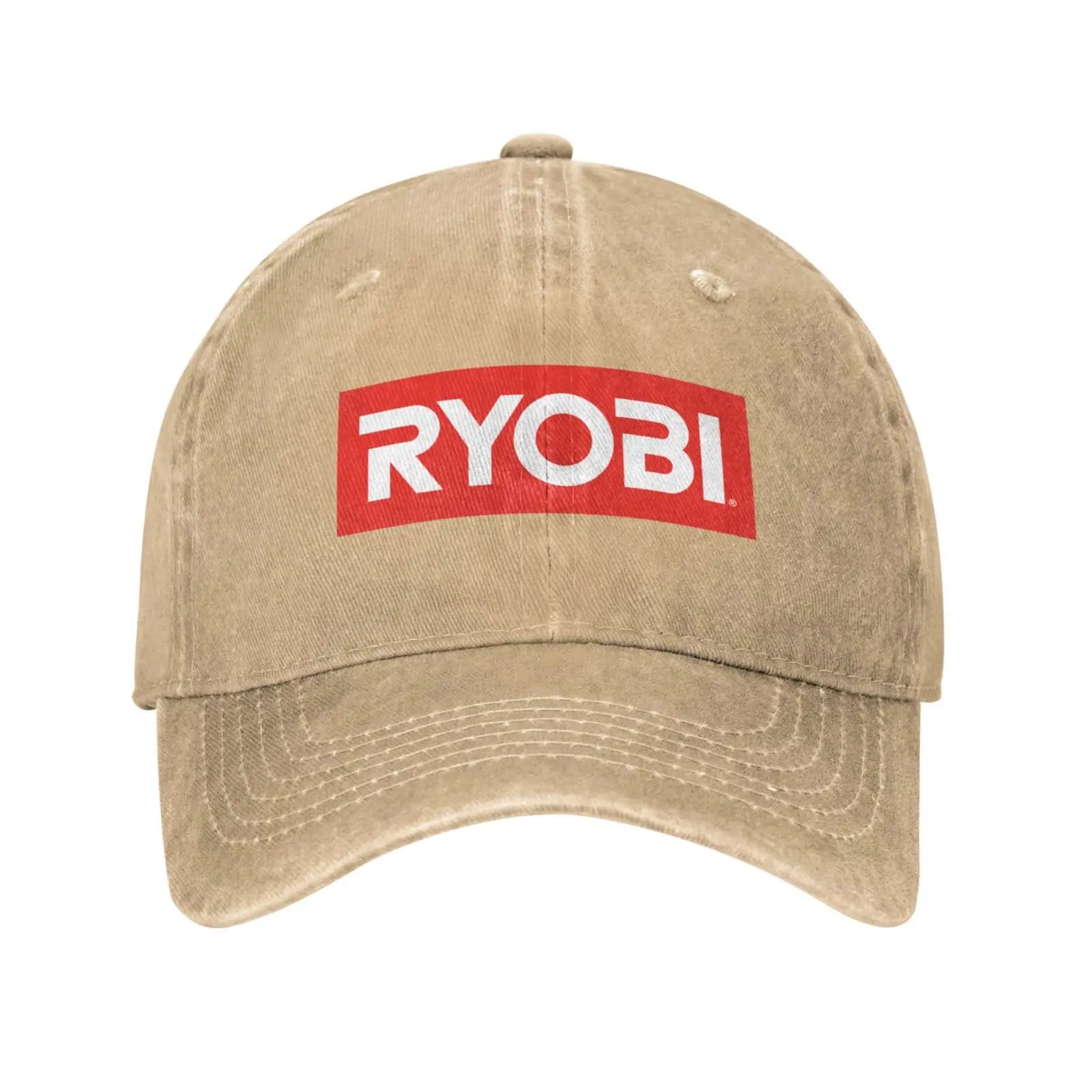 Casquette en denim avec logo Ryobi, chapeau de baseball, qualité