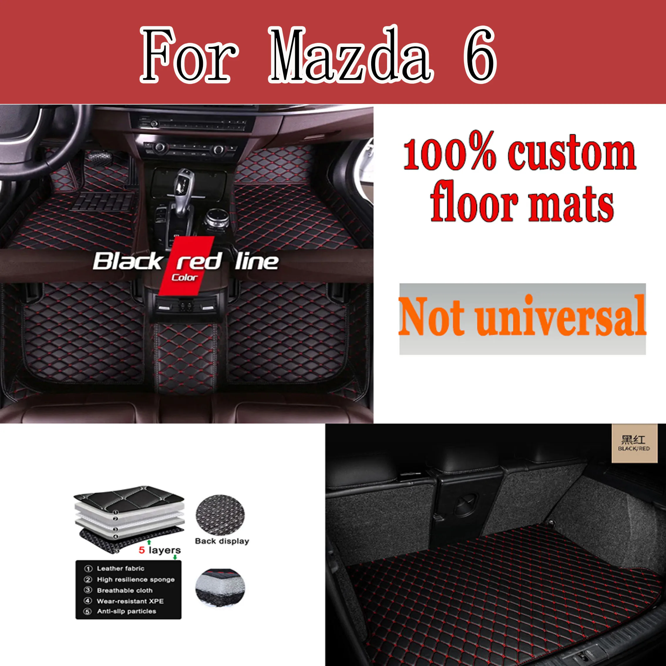 Car Floor Mats For Mazda 6 2006 2007 2008 2009 2010 2011 2012 2013 2014 2015 2016 2017 Auto Foot Accessories